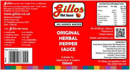 Original Gillos Hot Sauce